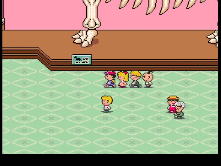 Ness and his friends visit the Fourside Museum after answering a call from Mr. Spoon in Summers.