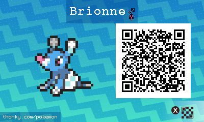 Brionne QR Code for Pokémon Sun and Moon QR Scanner