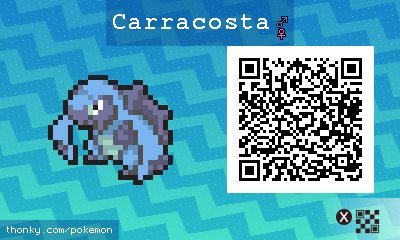 Carracosta QR Code for Pokémon Sun and Moon
