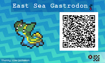 East Sea Gastrodon QR Code for Pokémon Sun and Moon QR Scanner