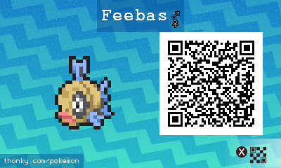 Feebas QR Code for Pokémon Sun and Moon