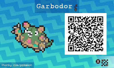 Garbodor QR Code for Pokémon Sun and Moon QR Scanner