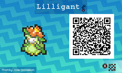 Lilligant QR Code for Pokémon Sun and Moon