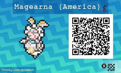Magearna (America) QR Code for Pokémon Sun and Moon