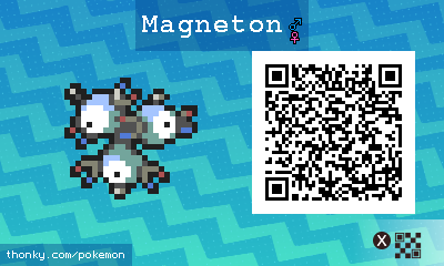 Magneton QR Code for Pokémon Sun and Moon QR Scanner