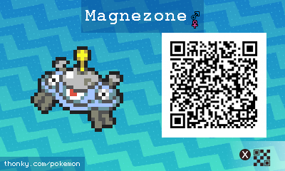 Magnezone QR Code for Pokémon Sun and Moon