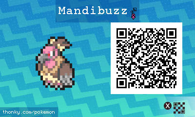 Mandibuzz QR Code for Pokémon Sun and Moon