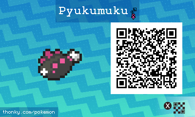 Pyukumuku QR Code for Pokémon Sun and Moon