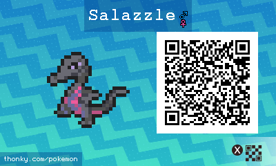 Salazzle QR Code for Pokémon Sun and Moon