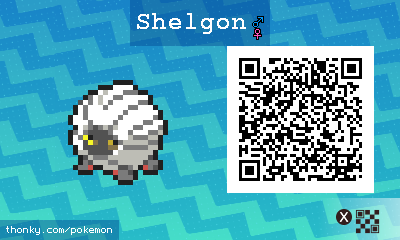 Shelgon QR Code for Pokémon Sun and Moon QR Scanner