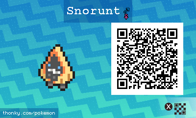 Snorunt QR Code for Pokémon Sun and Moon