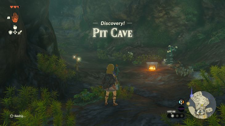 After you emerge from the Mining Cave and explore Great Sky Island further, you discover Pit Cave.