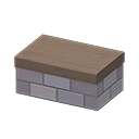 low brick island counter from Animal Crossing: New Horizons