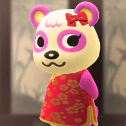 Poster of Pinky from Animal Crossing: New Horizons