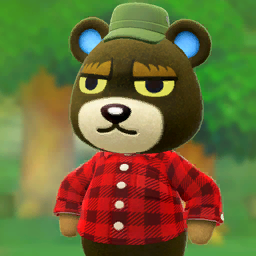 Poster of Grizzly from Animal Crossing: New Horizons