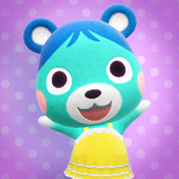 Poster of Bluebear from Animal Crossing: New Horizons