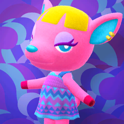 Poster of Fuchsia from Animal Crossing: New Horizons