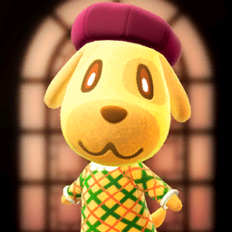 Poster of Goldie from Animal Crossing: New Horizons