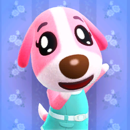 Poster of Cookie from Animal Crossing: New Horizons