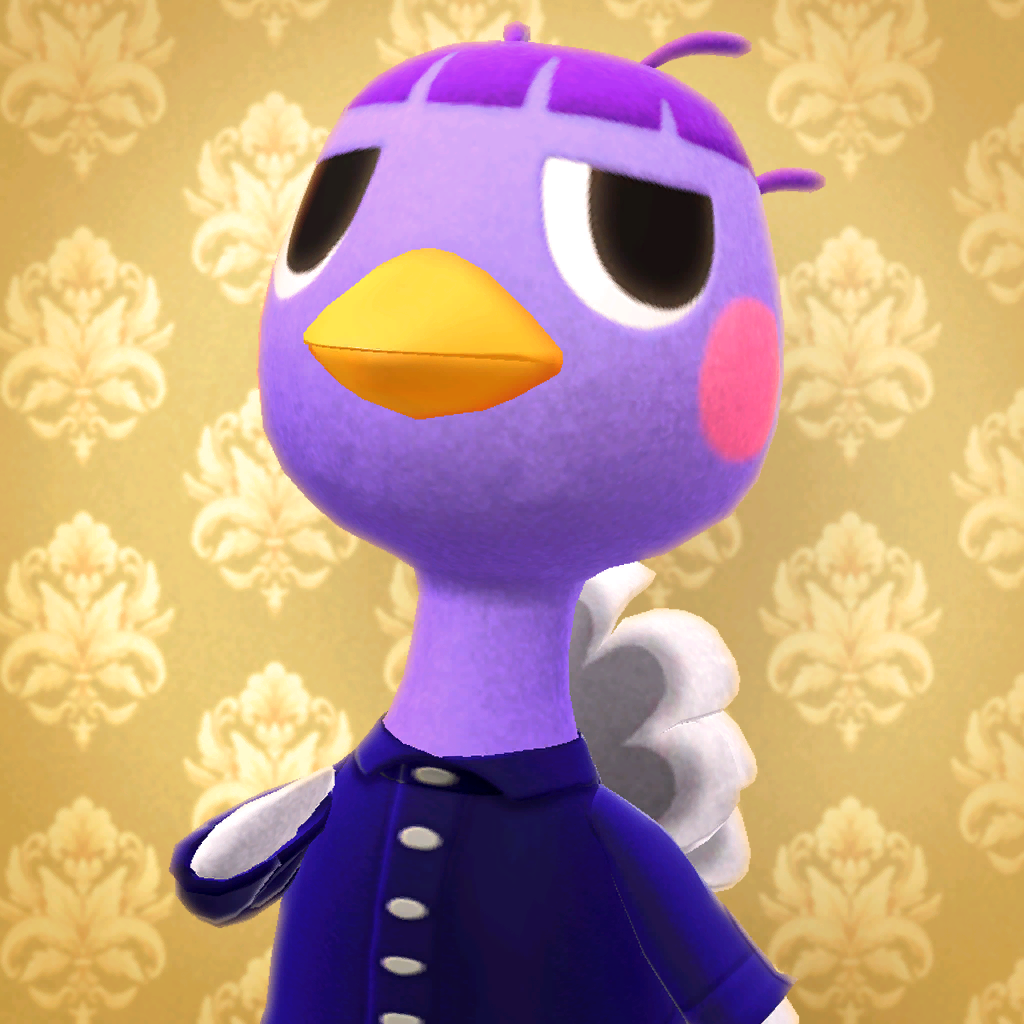 Poster of Queenie from Animal Crossing: New Horizons