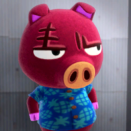 Poster of Rasher from Animal Crossing: New Horizons