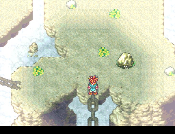 Crono and his friends arrive on Mt. Woe after they find their way back to the End of Time.