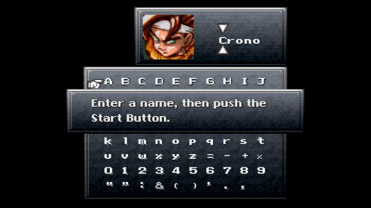 Starting a new game of Chrono Trigger.