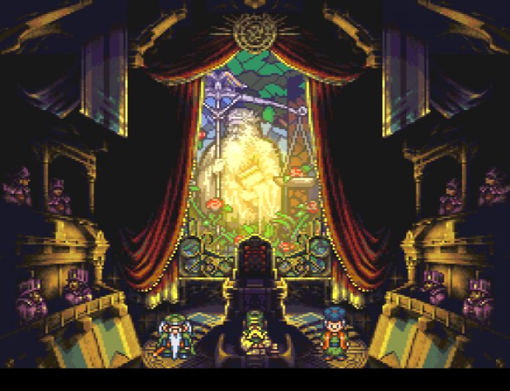 A trial takes place in Guardia Castle.