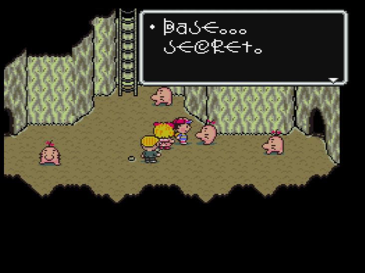 A Mr. Saturn in Saturn Valley tells you about Master Belch's secret base.