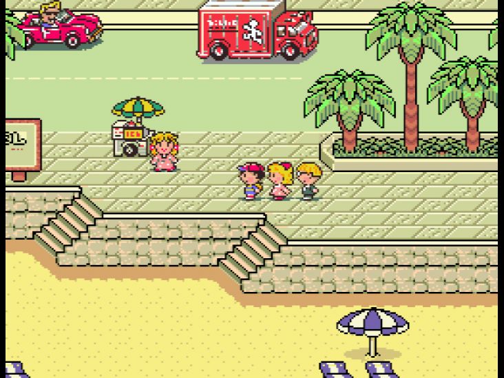Ness, Paula, and Jeff look for the legendary Magic Cake of Summers.