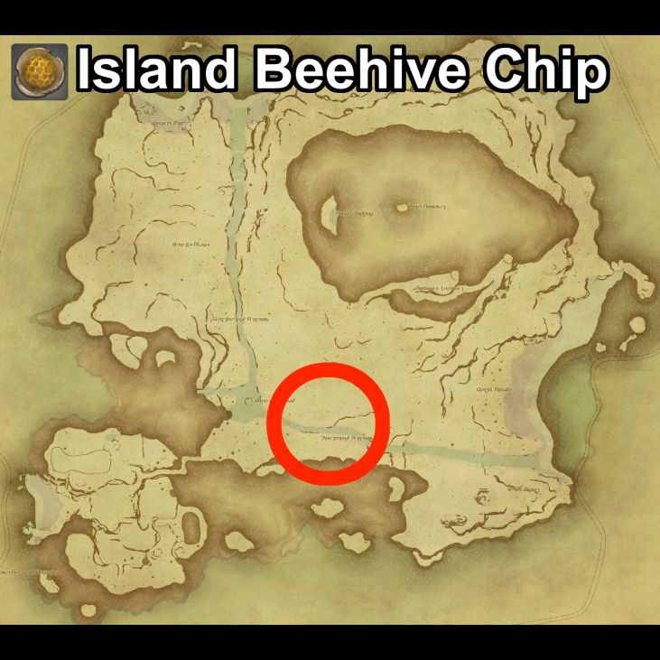 Main location of Island Beehive Chip on Island Sanctuary