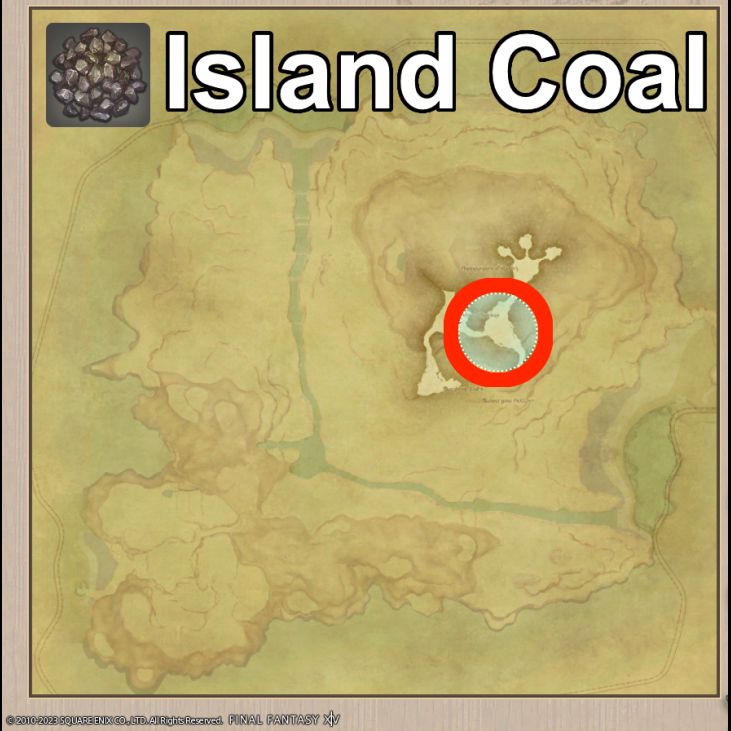 Main location of Island Coal on Island Sanctuary