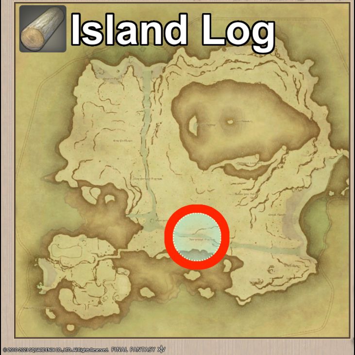 Main location of Island Log on Island Sanctuary