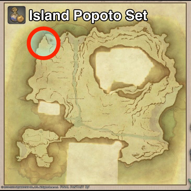 Main location of Island Popoto Set on Island Sanctuary