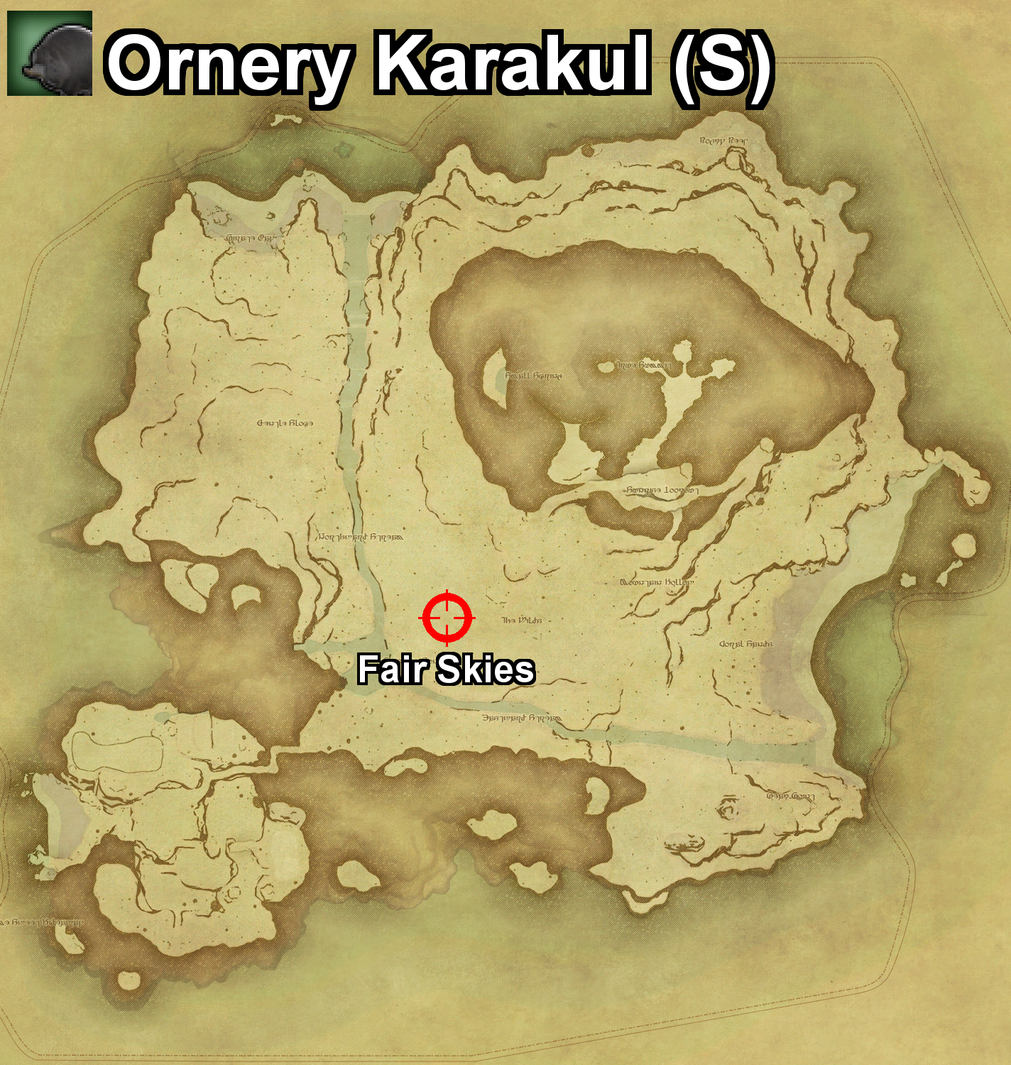 The location where the Ornery Karakul can be found, and the required conditions, on Island Sanctuary in Final Fantasy XIV.