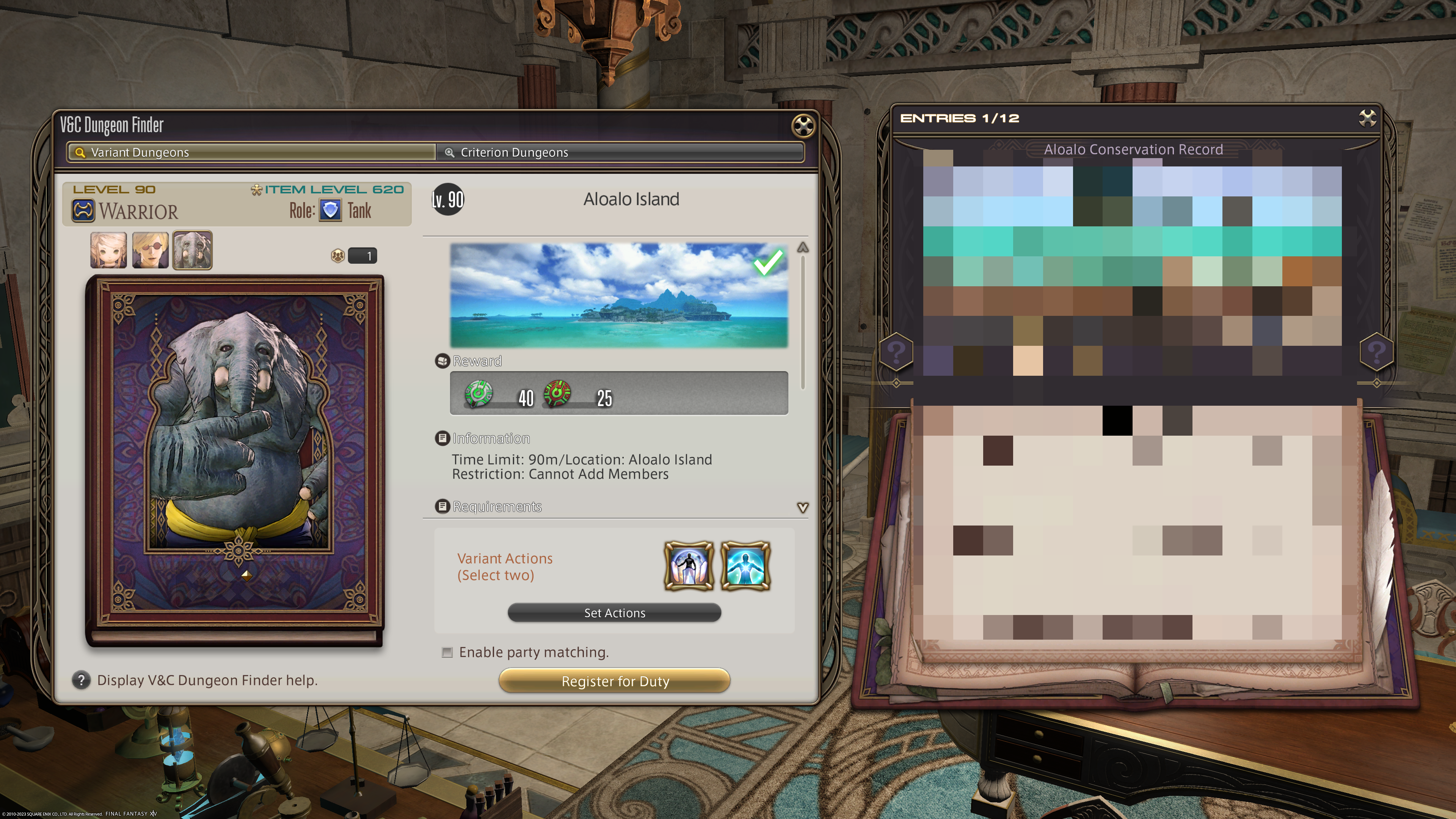 How to unlock each record in the Aloalo Conservation Record, from the variant dungeon Aloalo Island.