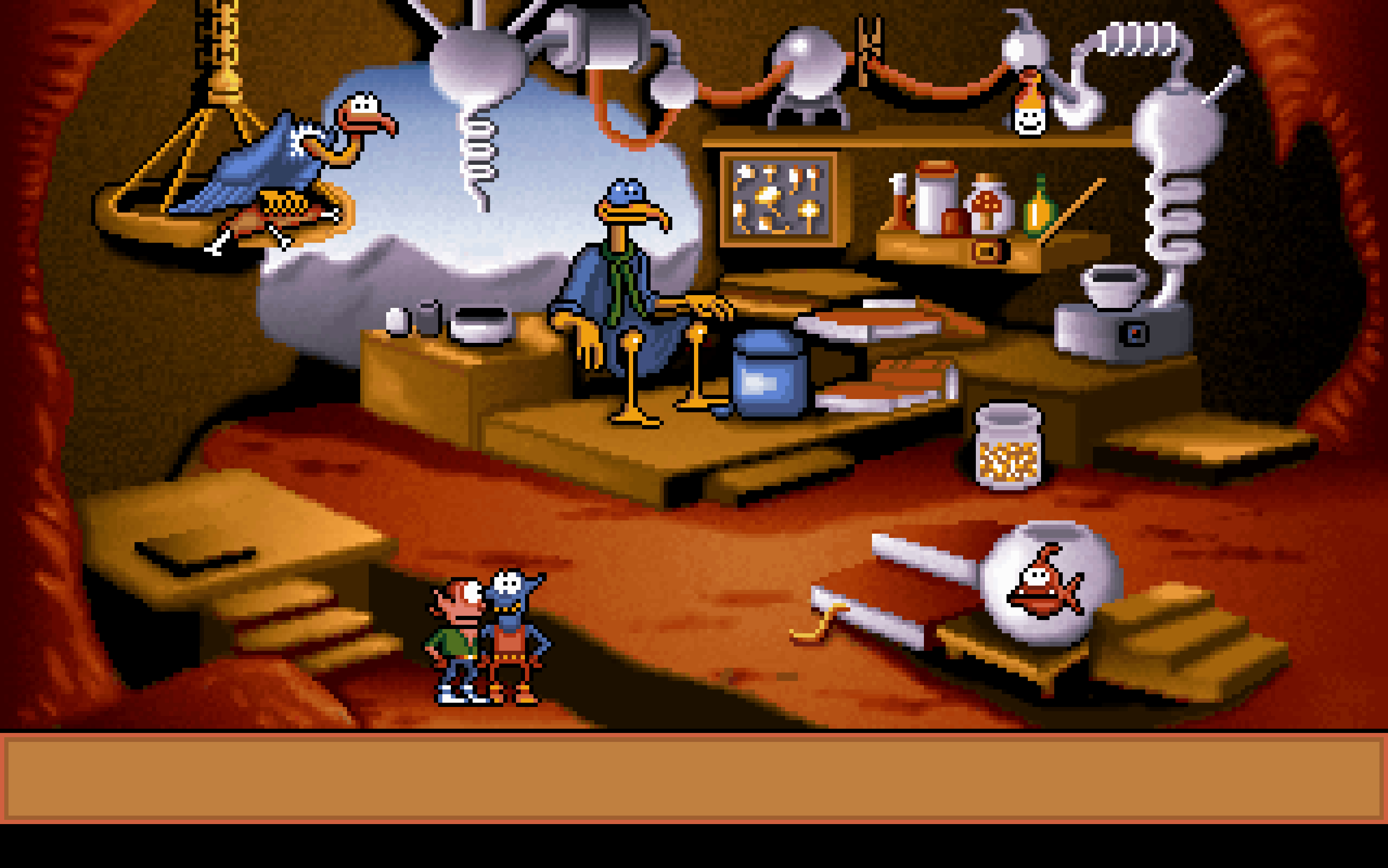 After a nymph shows the gobliins which mushroom to take, they get into Vivalzart's House. After a nymph shows the gobliins which mushroom to take, they get into Vivalzart's House.