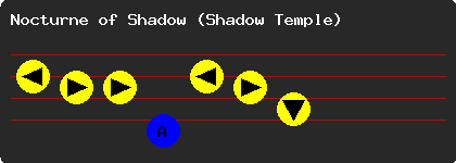 Nocturne of Shadow, Shadow Temple song, on Ocarina