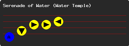 Serenade of Water, Water Temple song, on Ocarina