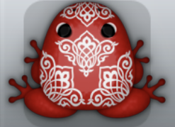 Maroon Albeo Emblema Frog from Pocket Frogs