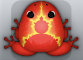 Red Aurum Fractus Frog from Pocket Frogs