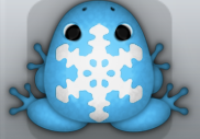 Azure Albeo Glacio Frog from Pocket Frogs