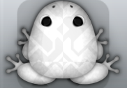 White Albeo Inverso Frog from Pocket Frogs