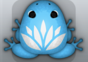 Azure Albeo Lotus Frog from Pocket Frogs