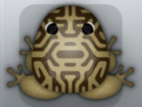 Beige Cafea Mazeus Frog from Pocket Frogs