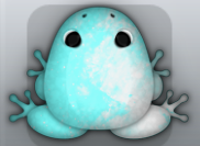 Aqua Albeo Nebula Frog from Pocket Frogs