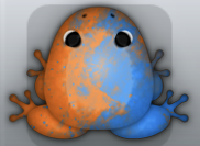 Tangelo Caelus Nebula Frog from Pocket Frogs