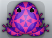 Purple Floris Quilta Frog from Pocket Frogs