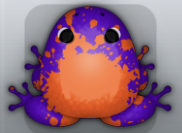 Purple Carota Spargo Frog from Pocket Frogs