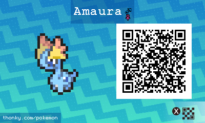 Amaura QR Code for Pokémon Sun and Moon QR Scanner